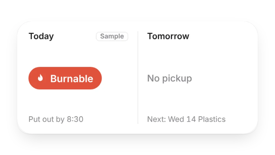 Trash Day Reminder