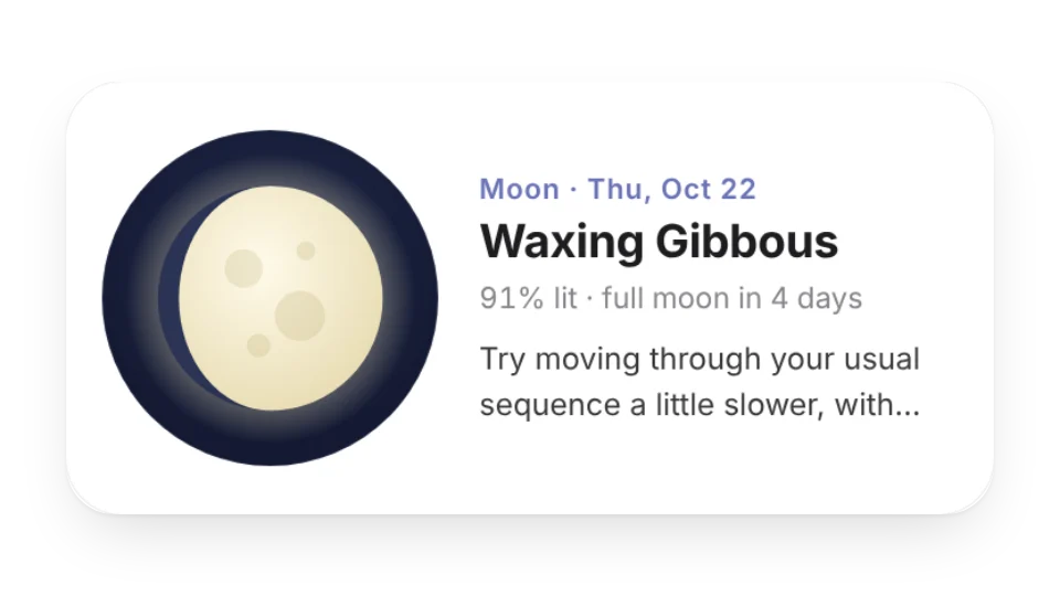 Moon Phase & Practice