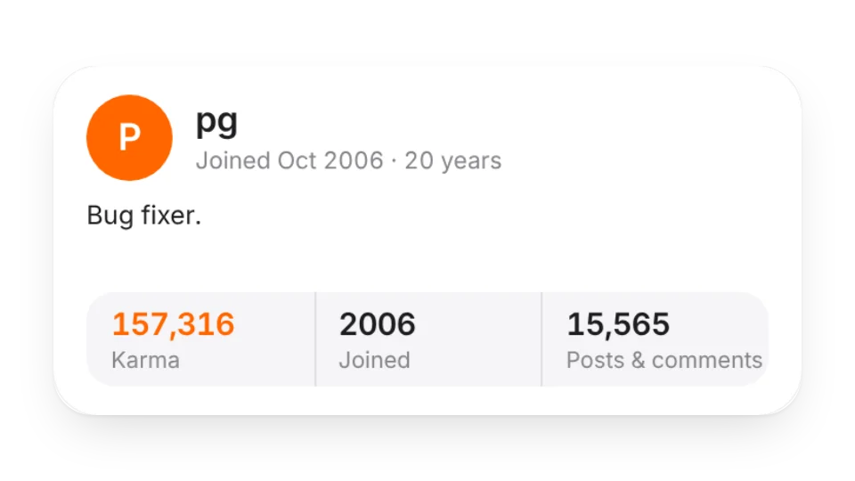 Hacker News Profile