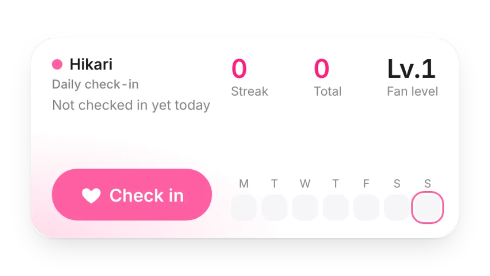 Daily Fan Check-in