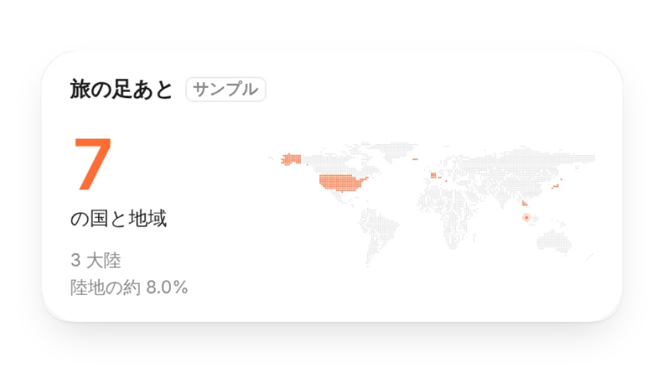 旅の足あと