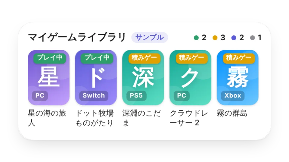 ウィジェットのサムネイル