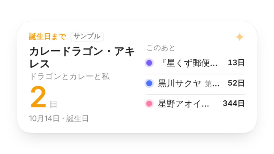 推しキャラの誕生日