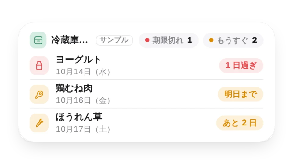 ウィジェットのサムネイル