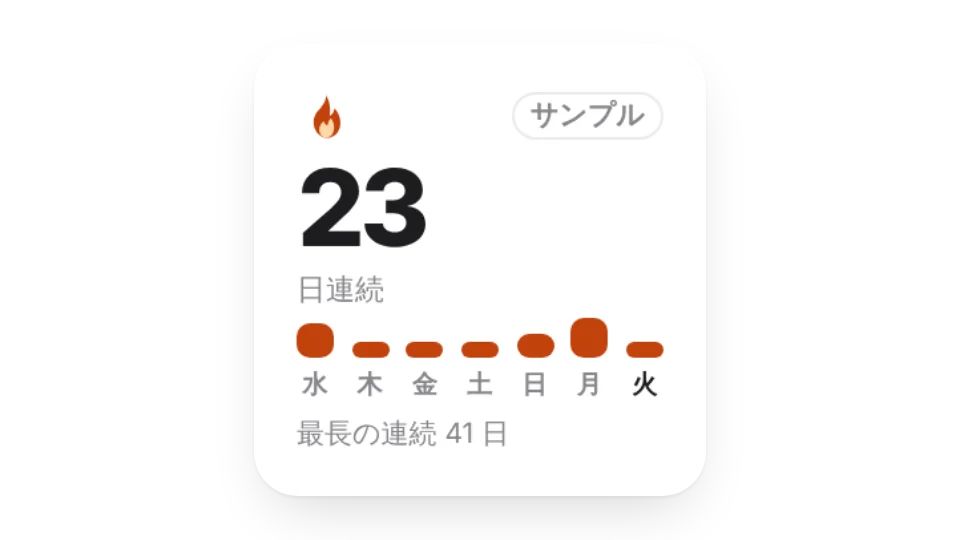 ウィジェットのサムネイル