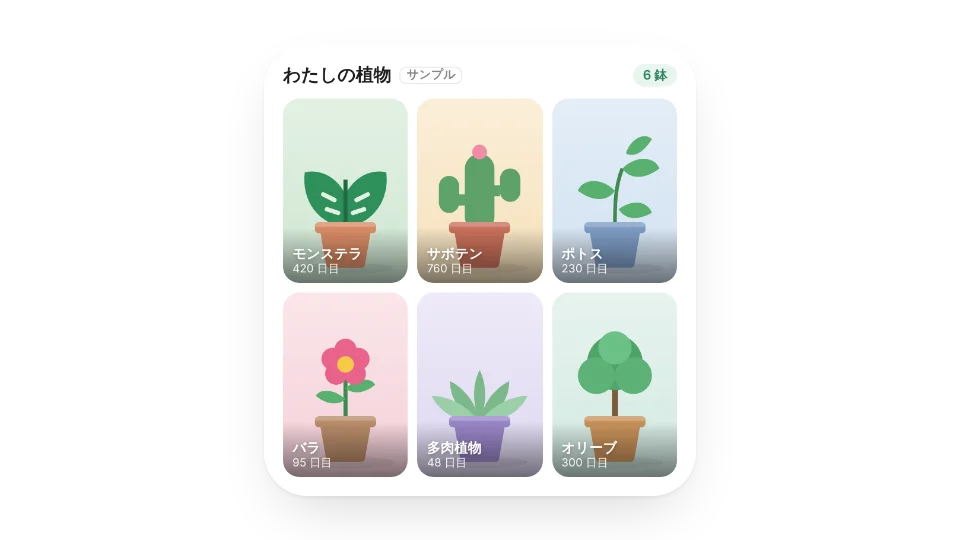 ウィジェットのサムネイル