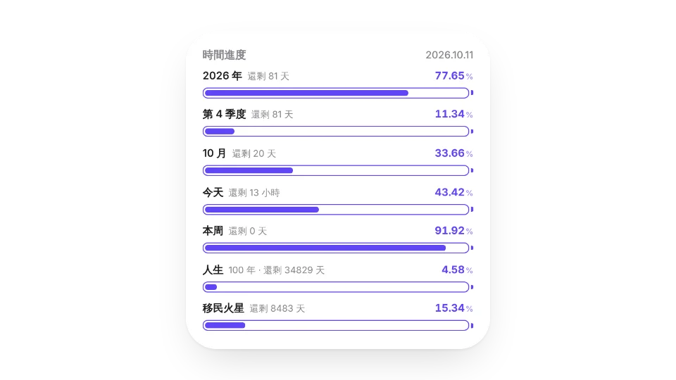 自訂生命倒數計時